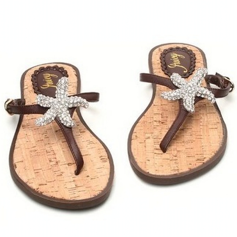 LIKE NEW! JUICY COUTURE Rare Starfish Sandals